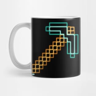 Neon Diamond Pickaxe Mug